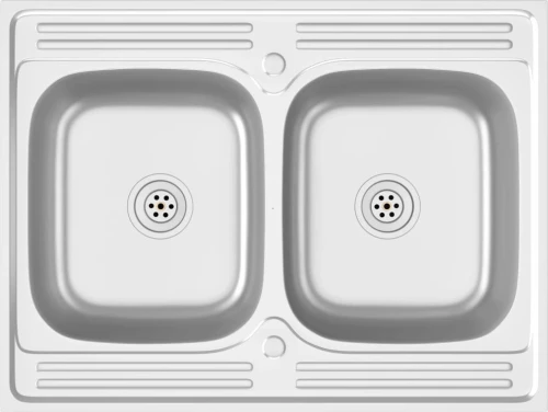 vidaXL 147235 Ένθετος Νεροχύτης 80x60cm Inox