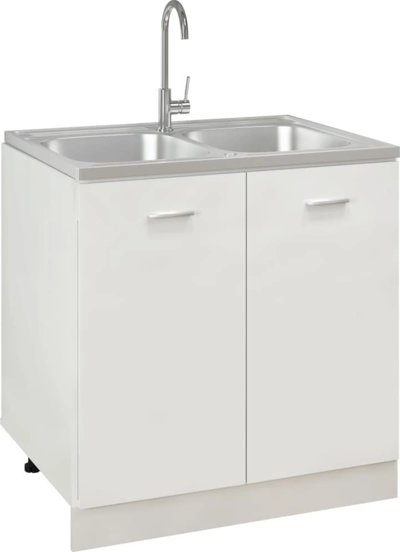 vidaXL 147235 Ένθετος Νεροχύτης 80x60cm Inox