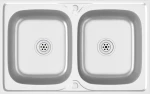vidaXL 147234 Ένθετος Νεροχύτης 80x50cm Inox