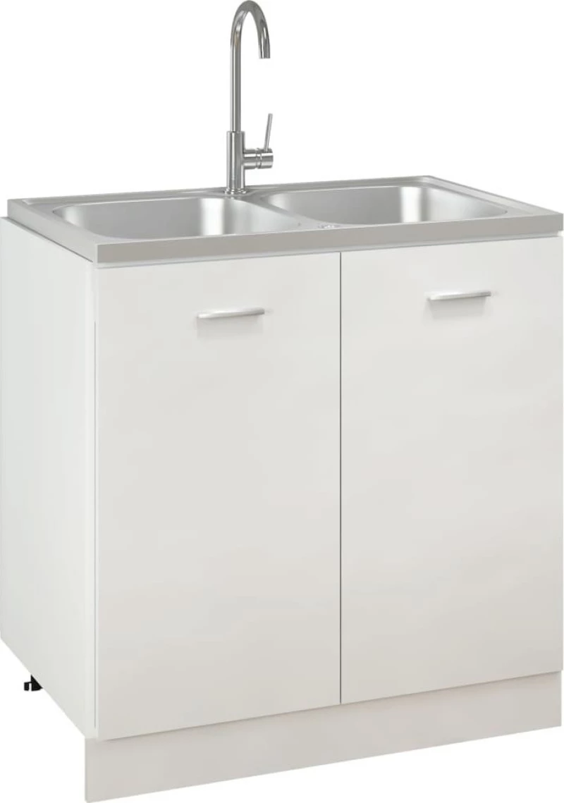 vidaXL 147234 Ένθετος Νεροχύτης 80x50cm Inox