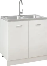 vidaXL 147234 Ένθετος Νεροχύτης 80x50cm Inox