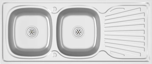vidaXL 147239 Ένθετος Νεροχύτης 120x60cm Inox