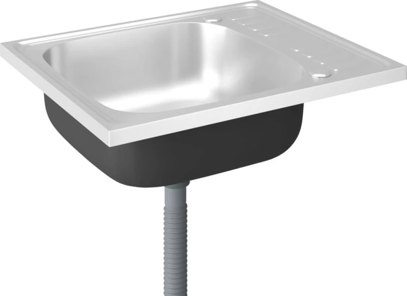 vidaXL 147230 Ένθετος Νεροχύτης 50x60cm Inox