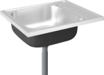 vidaXL 147230 Ένθετος Νεροχύτης 50x60cm Inox