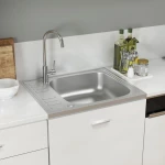 vidaXL 147230 Ένθετος Νεροχύτης 50x60cm Inox