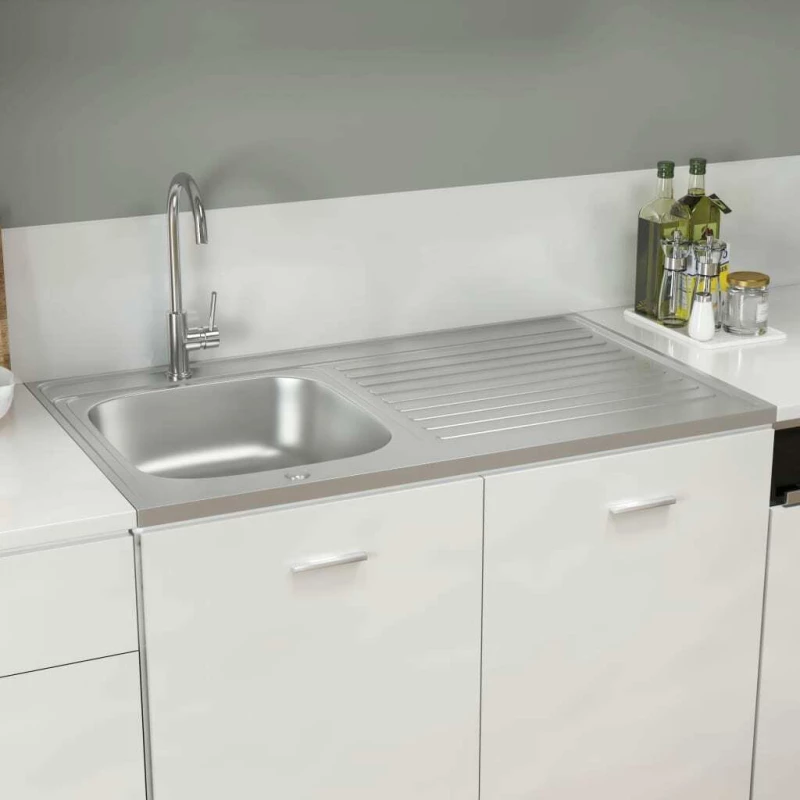 vidaXL 147237 Ένθετος Νεροχύτης 100x60cm Inox