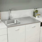 vidaXL 147237 Ένθετος Νεροχύτης 100x60cm Inox
