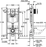 Grohe Rapid SL Σετ Εντοιχισμού 38745001