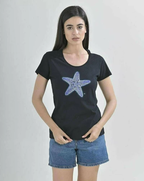 Ble Resort Collection Γυναικείο Τοπ Παραλίας Navy Μπλε