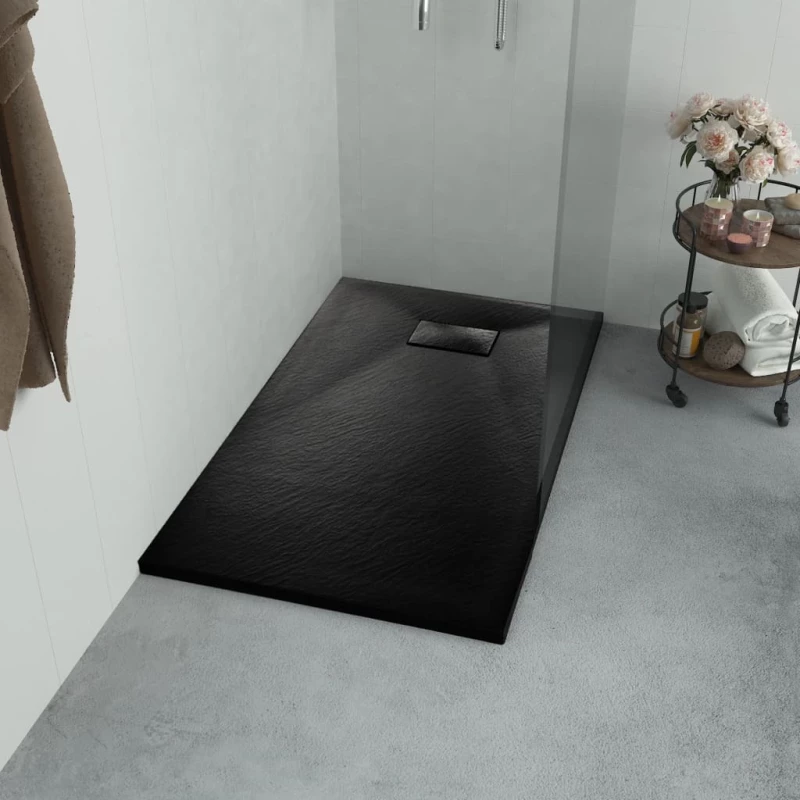 vidaXL 144781 Ντουζιέρα 80x100cm Μαύρη