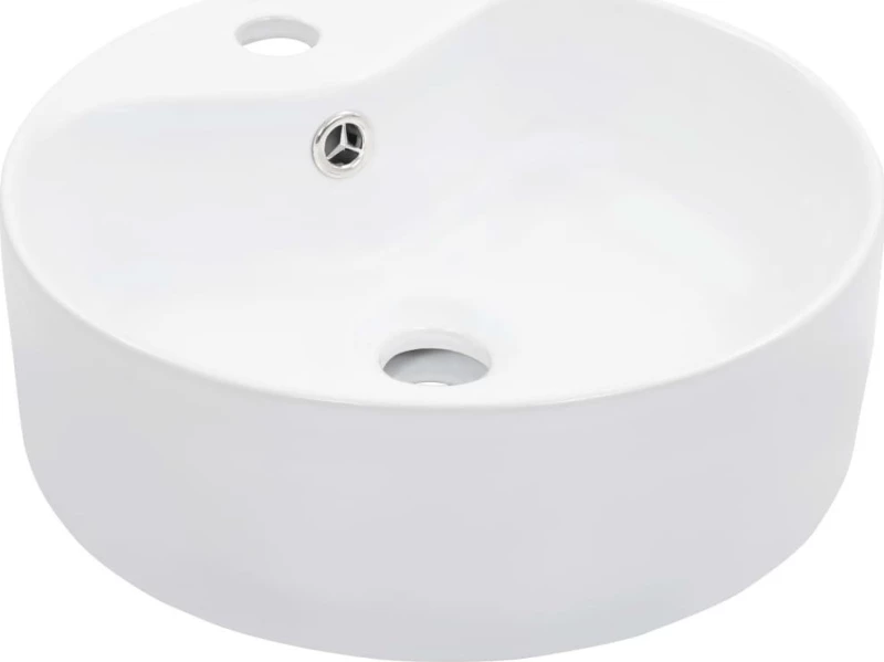 vidaXL 143911 Επικαθήμενος Νιπτήρας Κεραμικός 36x36cm Λευκός
