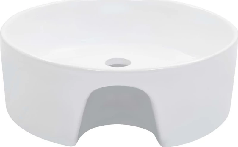 vidaXL 143911 Επικαθήμενος Νιπτήρας Κεραμικός 36x36cm Λευκός