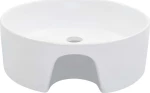 vidaXL 143911 Επικαθήμενος Νιπτήρας Κεραμικός 36x36cm Λευκός