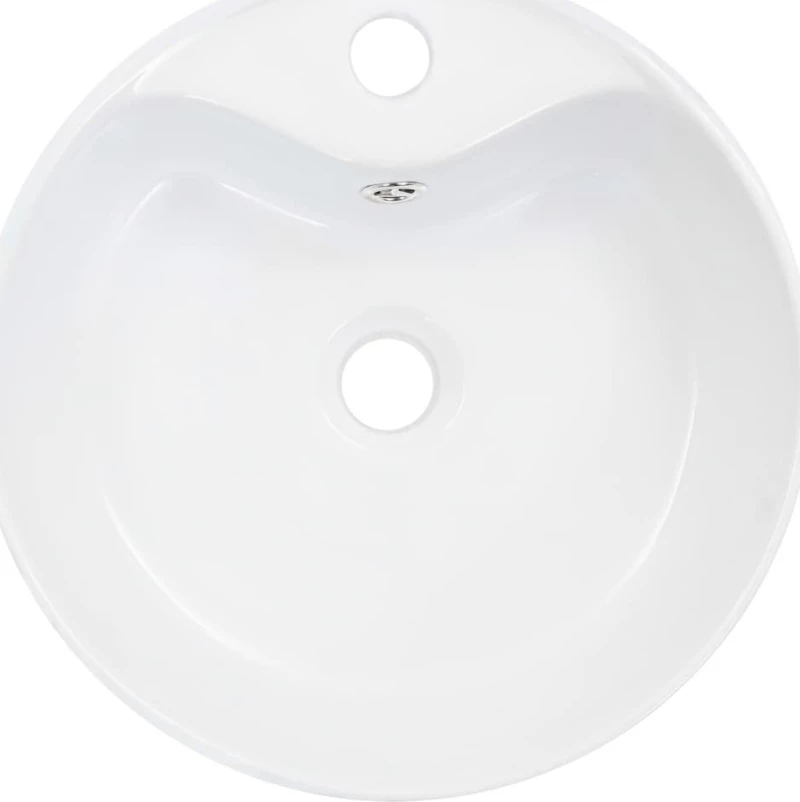 vidaXL 143911 Επικαθήμενος Νιπτήρας Κεραμικός 36x36cm Λευκός