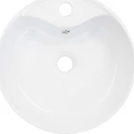 vidaXL 143911 Επικαθήμενος Νιπτήρας Κεραμικός 36x36cm Λευκός