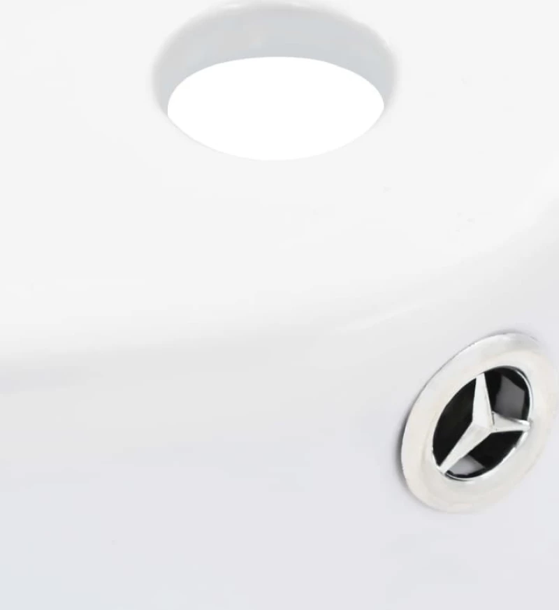 vidaXL 143911 Επικαθήμενος Νιπτήρας Κεραμικός 36x36cm Λευκός