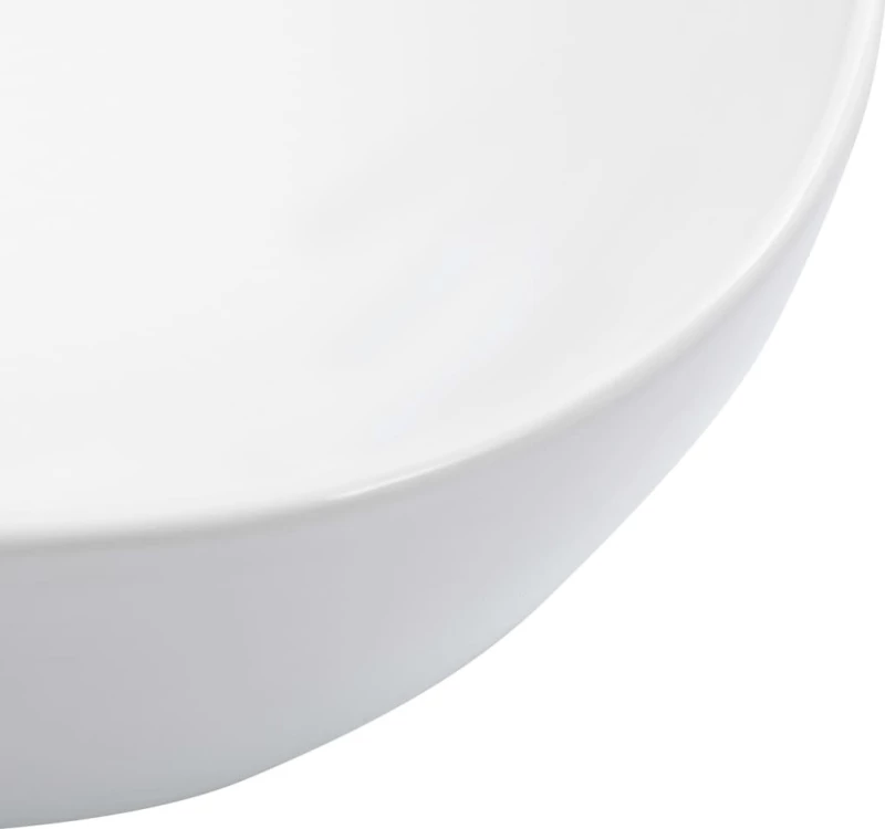 vidaXL 143915 Επικαθήμενος Νιπτήρας Κεραμικός 45.5x32cm Λευκός