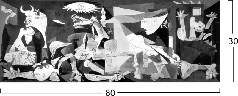 HomeMarkt Picasso Guernica Πίνακας σε Καμβά 80x30cm