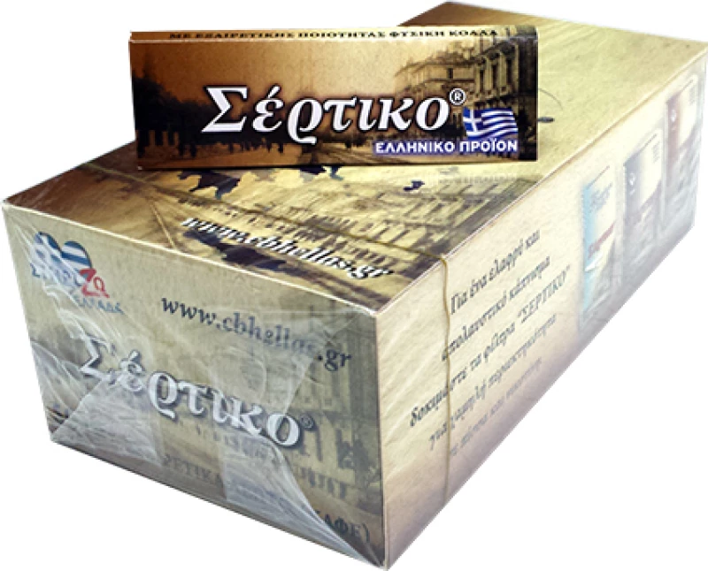 Σέρτικο Χαρτάκια Καφέ 50 φύλλα 50τμχ