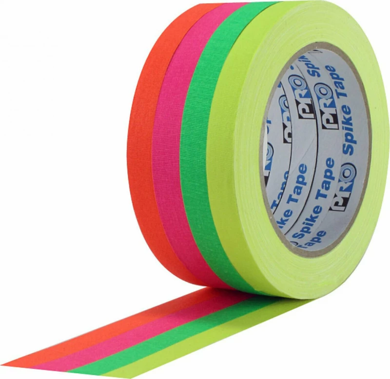 Pro Tapes Υφασμάτινη Ταινία Gaff Neon Multicolor 24mm x 18m 4τμχ