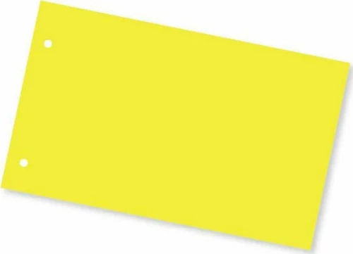 Typotrust Χάρτινα Διαχωριστικά για Έγγραφα με Τρύπες 100τμχ Κίτρινο