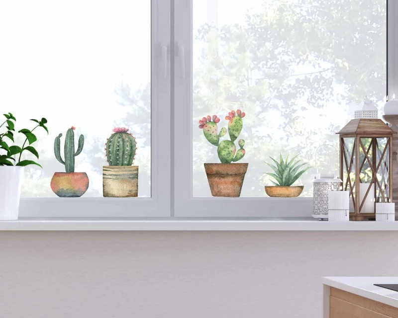 Ango Διακοσμητικό Αυτοκόλλητο Τοίχου Cactus 34x15.5cm
