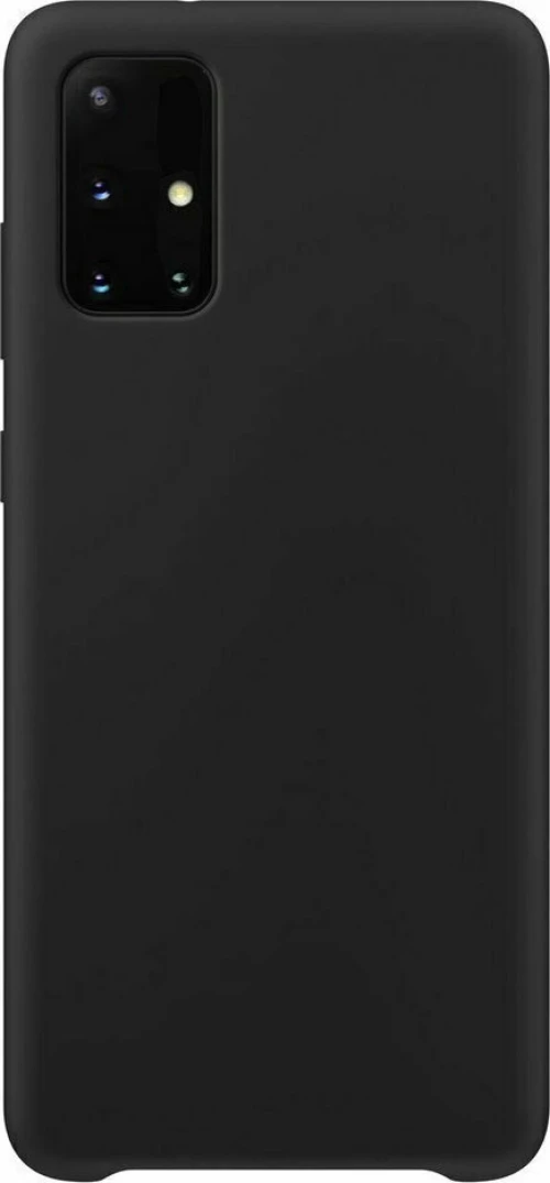 Silicone Case Soft Flexible Rubber Cover for Samsung Galaxy M51 black