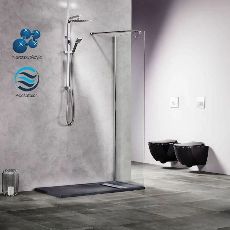 Tema Free Διαχωριστικό Ντουζιέρας 70x195cm Clear