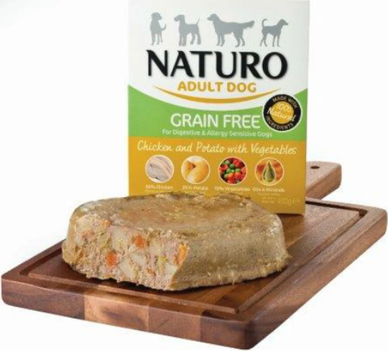 Naturo Dog Grain Free Κοτόπουλο και Πατάτα 400gr