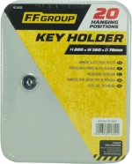 F.F. Group Κλειδοθήκη Τοίχου Μεταλλική 20 θέσεων Με Κλειδαριά 16x7.5x20cm