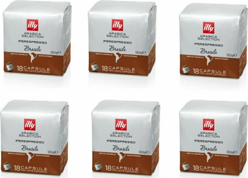 Illy Κάψουλες Espresso Brazil Arabica Συμβατές με Μηχανή Iperespresso 108caps