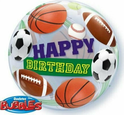 Bubble Μονό Birthday Sport Balls