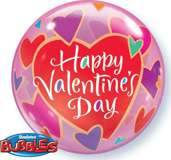 Single Bubble Valentine Hearts