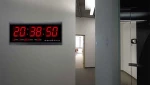 Ρολόι Τοίχου Πινακίδα LED Πλαστικό 46x22cm