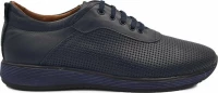 Ανδρικά Δερμάτινα Sneakers - KAE8 - Μπλέ