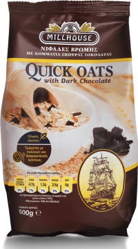 Millhouse Quick Oats Dark Chocolate 500gr