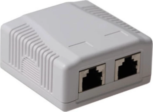 Act Πρίζα Αυτοκόλλητη Επιτοίχια 2Xrj45 Cat6A Stp Fa7004