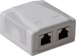 Act Πρίζα Αυτοκόλλητη Επιτοίχια 2Xrj45 Cat6A Stp Fa7004