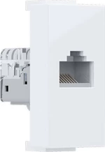 Elektromaterial Modys Πρίζα Δικτύου Χωρίς Θωράκιση Rj45 Cat.5E 1Σ Λευκή - 10101312431