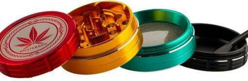 Amsterdam Grace Glass Grinder Τρίφτης Rasta 40mm Aluminium - 4 Parts