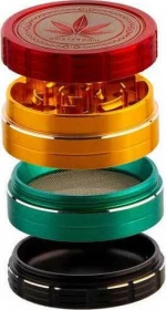 Amsterdam Grace Glass Grinder Τρίφτης Rasta 40mm Aluminium - 4 Parts
