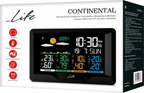 Life Weather Station Continental Quad Display