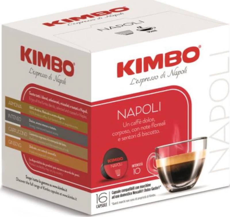 Kimbo Κάψουλες Espresso Napoli Dolce Gusto Συμβατές με Μηχανή Dolce Gusto 16caps