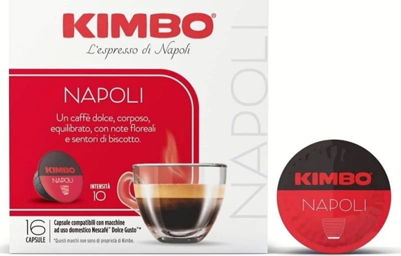 Kimbo Κάψουλες Espresso Napoli Dolce Gusto Συμβατές με Μηχανή Dolce Gusto 16caps