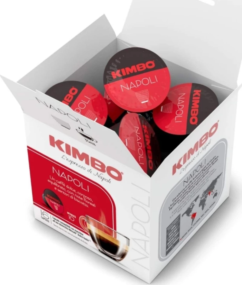 Kimbo Κάψουλες Espresso Napoli Dolce Gusto Συμβατές με Μηχανή Dolce Gusto 16caps