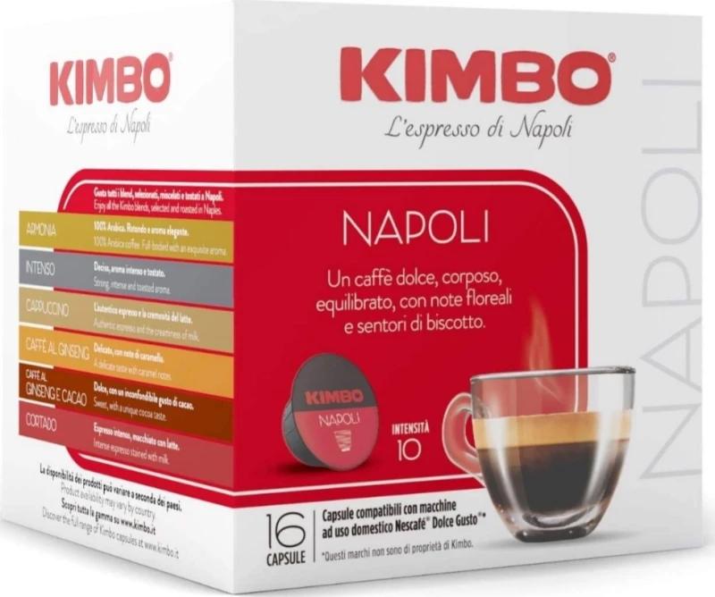 Kimbo Κάψουλες Espresso Napoli Dolce Gusto Συμβατές με Μηχανή Dolce Gusto 16caps