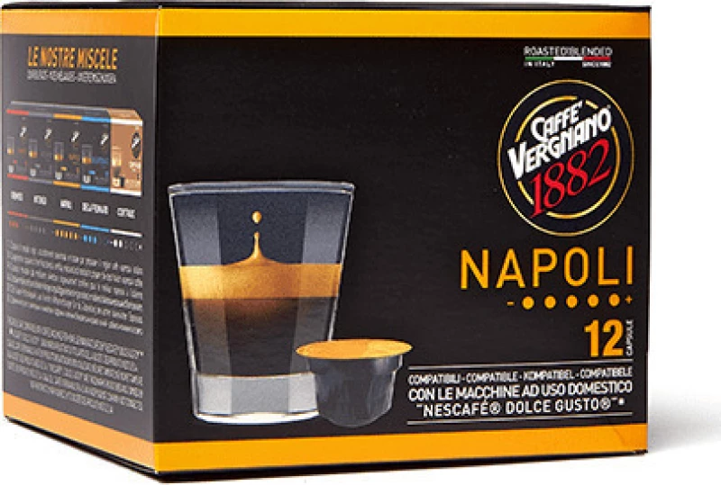 Vergnano Κάψουλες Espresso Napoli Συμβατές με Μηχανή Dolce Gusto 12caps