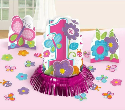 Amscan Sweet 1st Birthday Girl Διακόσμηση Τραπεζιού