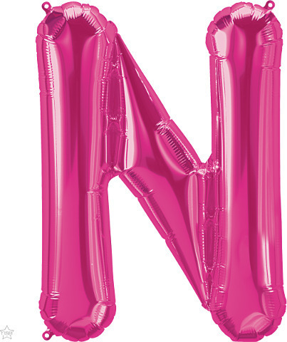 Γράμμα N Φούξια 86cm