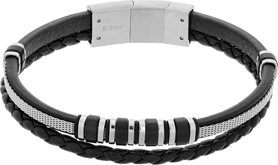 Visetti Ανδρικό Βραχιόλι από Δέρμα